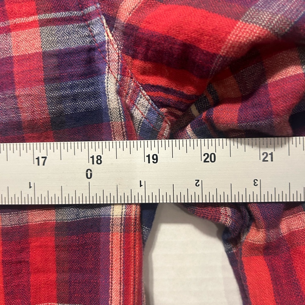Madewell Plaid Button down Shirt Red White Blue Women’s Size M‎ (475) - Picture 5 of 7